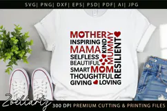 Mothers Day Subway Art SVG Mummy Mama Mom T-shirt Mug Design Product Image 10