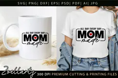 Mothers Day SVG for Cricut Mama Mummy Mom T-shirt Mug Design Product Image 2