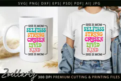 Mothers Day SVG for Cricut Mommy Mom Mama T-shirt Mug Design Product Image 2