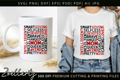 Mothers Day Subway Art SVG Mummy Mama Mom T-shirt Mug Design Product Image 2