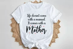 Mother's Day Sign SVG Mummy Mother Quote Mom T-shirt Design Product Image 2