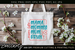 Funny Mom Life SVG for Cricut Mothers Day T-shirt Mug Design Product Image 6
