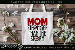 Strong Mom SVG for Cricut Mothers Day T-shirt Mug Design Product Image 7