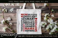 Mothers Day Subway Art SVG Mummy Mama Mom T-shirt Mug Design Product Image 6