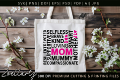 Mothers Day Subway Art SVG Mummy Mama Mom T-shirt Mug Design Product Image 4