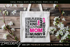 Mothers Day Subway Art SVG Mummy Mama Mom T-shirt Mug Design Product Image 4