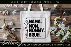 Mom Life Mothers Day SVG for Cricut Mom T-shirt Mug Design Product Image 5