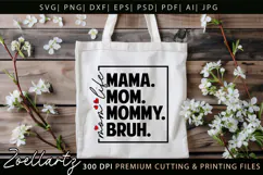 Mom Life Mothers Day SVG for Cricut Mom T-shirt Mug Design Product Image 5