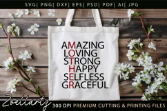 Happy Mothers Day SVG Cut file Mama Mom T-shirt Mug Tote Bag Product Image 9