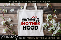 Motherhood Mom SVG for Cricut Mothers Day T-shirt Mug Design Product Image 6