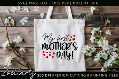 First Mothers Day SVG for Cricut Mama Mom T-shirt Mug Design Product Image 6