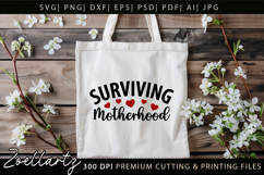 Motherhood Mom SVG for Cricut Mothers Day T-shirt Mug Design Product Image 4
