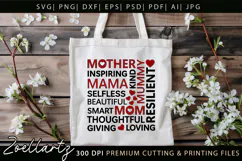 Mothers Day Subway Art SVG Mummy Mama Mom T-shirt Mug Design Product Image 9