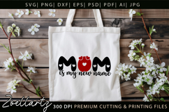 Mom Is My New Name SVG Mama Mothers Day T-shirt Mug Design Product Image 8