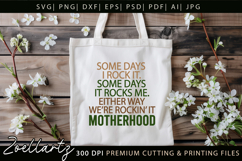 Motherhood Mothers Day SVG for Cricut Mom T-shirt Mug Design Product Image 3