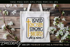 Mothers Day SVG Mama Mommy She Is Mom T-shirt Mug Design Product Image 5