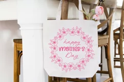 Mother's Day SVG Cut File Floral Mom SVG Flower Illustration Product Image 2