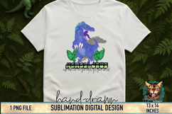 Funny mom sublimation PNG design – Mamasaurus T-Rex with quote mess with me and you might get your ass bit