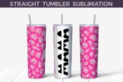 Mothers Day Tumbler Sublimation | Mama Pink Leo Tumbler Wrap Product Image 1