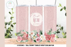 Mother's Day Tumbler Wrap Tumbler Sublimation Design PNG Product Image 1