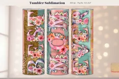 Mothers Day Tumbler Wrap  Mom Tumbler Sublimation Design