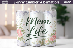 Floral Mom Quote Tumbler Wrap | Mother's Day Gift Product Image 1