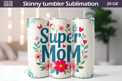Mothers Day Tumbler Wrap | Super Mom Tumbler Product Image 1