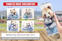 Tumbler Wrap Mothers Day Bear Product Image 1
