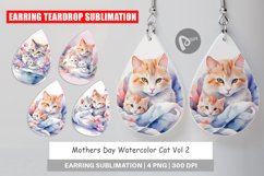 Earring Teardrop Mothers Day Cat Product Image 1
