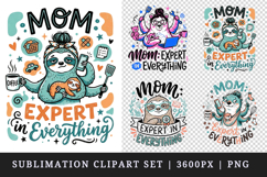 Mother's Day clipart printable sublimation design png Product Image 1