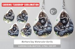 Earring Teardrop Mothers Day Gorilla Product Image 1