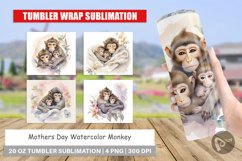 Tumbler Wrap Mothers Day Monkey Product Image 1