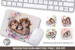 Mouse Pad Mothers Day Monkey Product Image 1