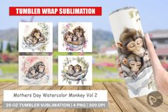 Tumbler Wrap Mothers Day Monkey Product Image 1