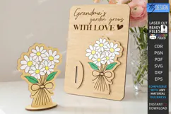 Mother's Day Wooden Card Laser Cut | Layered Card SVG | CNC Product Image 1