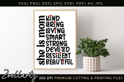 Mothers Day SVG for Cricut Mommy Mom Mama T-shirt Mug Design Product Image 10