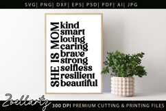 Mothers Day SVG for Cricut Mommy Mom Mama T-shirt Mug Design Product Image 4