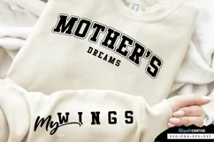Mothers Dreams Sleeve SVG, Mother's Day SVG Design Product Image 1