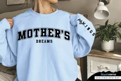 Mothers Dreams Sleeve SVG, Mother's Day SVG Design Product Image 3