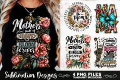 Trendy Mama PNG , Retro Collage Mama 4 Designs Sublimation Product Image 3
