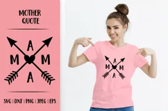Mama arrows design. Mother’s Day SVG. Mom life Product Image 1