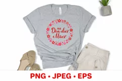 Dia das Maes. Happy Mothers Day in Portuguese round sign Product Image 2