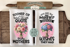 Mothers Day Flowers Kitchen Towel Bundle | 16 PNGs Product Image 8
