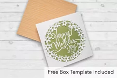 Happy Mother's Day Card SVG With Pop up Flowers Product Image 3