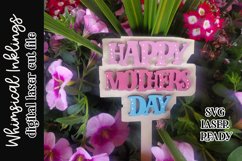 Mothers Day Plant Poke SVG For Laser Cutting Product Image 1