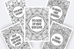 Adult Coloring Book, Mandalas, Positive Quotes PDF Product Image 1