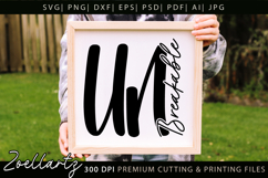 Inspirational Quote SVG Unbreakable Women Empowerment SVG Product Image 6