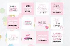 Motivational Instagram Quote Graphics Pack of Pink Quotes