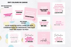 Motivational Instagram Quote Graphics Pack of Pink Quotes