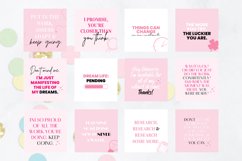 Motivational Instagram Quote Graphics Pack of Pink Quotes